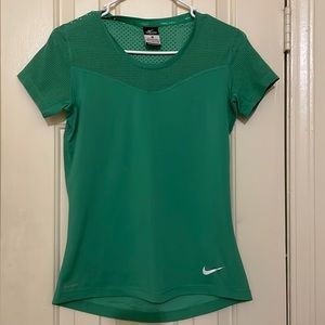 Womens Nike pro top. Green size large.